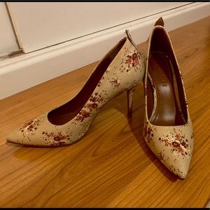 Coach Floral Heels Rare